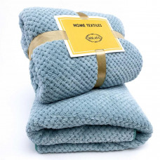 Комплект полотенец Home Textiles (бамбук) небесный