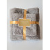 Комплект полотенец однотонный Home Textiles (микрофибра) серый