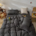 Постельное белье евро Colorful Home темно-серое (сатин)